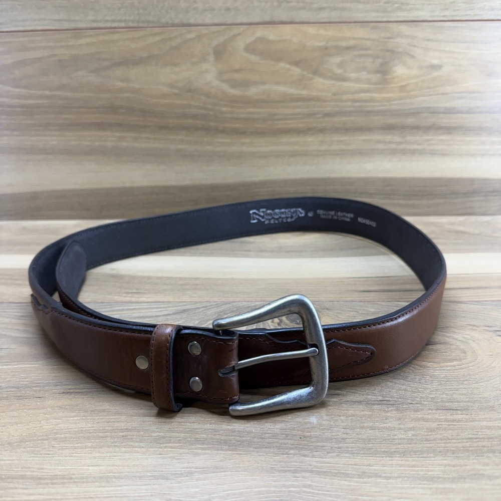 Nocona Western Belt Men Size 40 Brown Leather Casual
